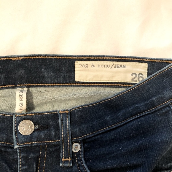 Rag & Bone High Rise Skinny Jeans - Picture 4 of 4